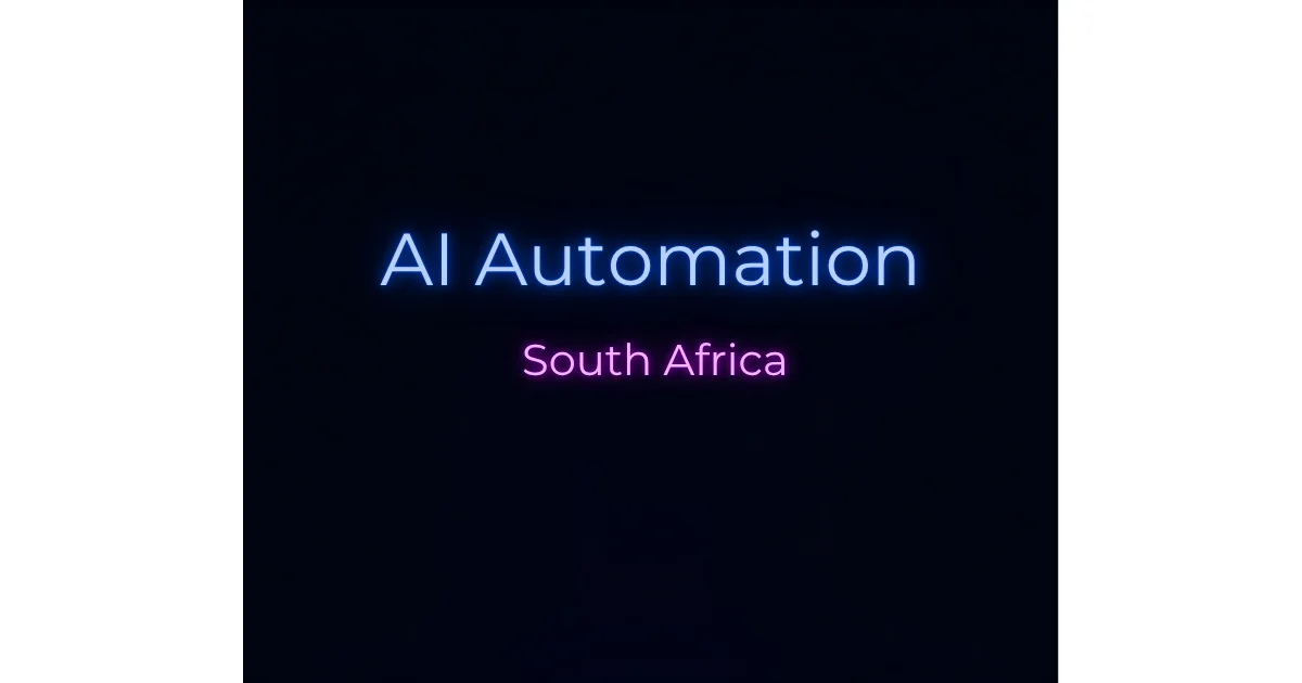 AI Automation for South African Businesses: A Practical Getting-Started Guide