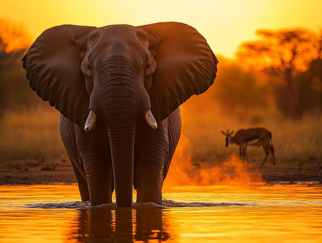 Wilderness landscape in Zimbabwe