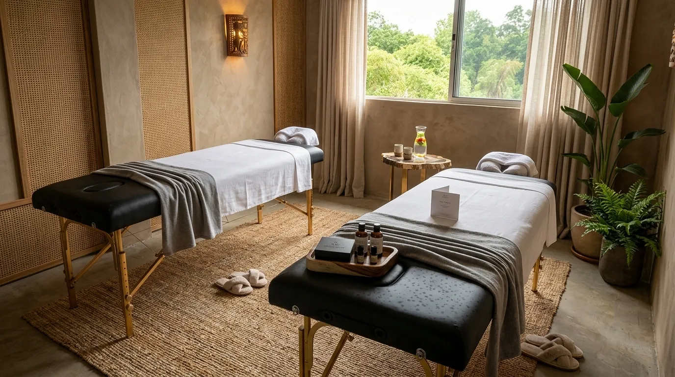 Wellness spa treatment room at Safi Kwanza Resort